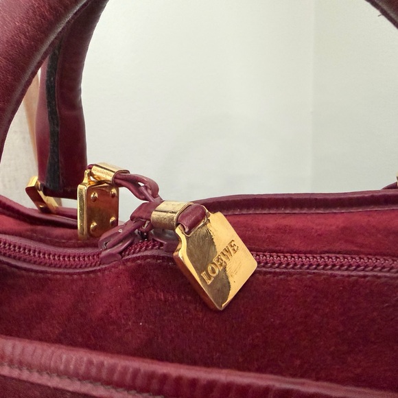 ✨ Loewe Vintage Wine Weekender Duffel Bag ✨ - Picture 2 of 16